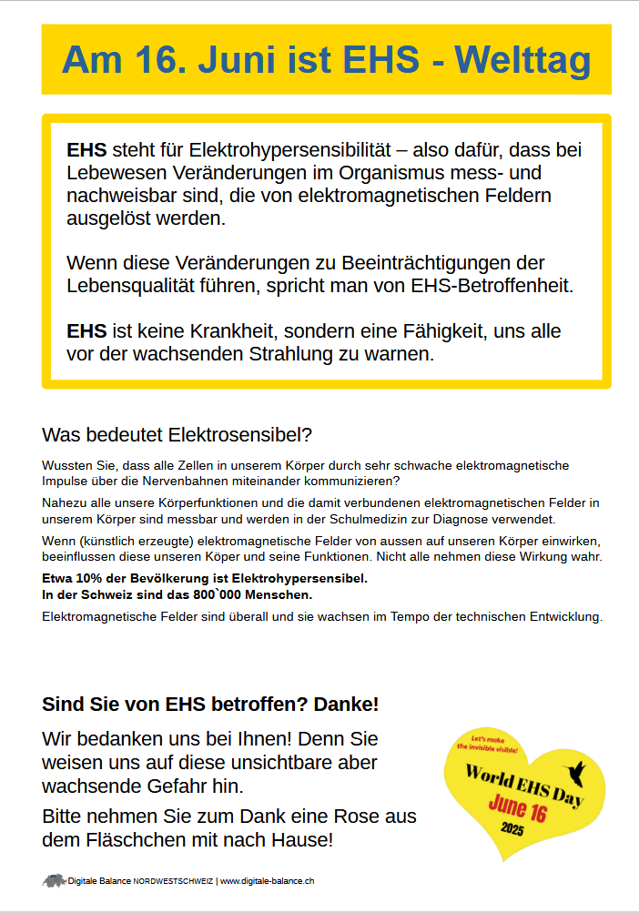 Interationaler EHS Tag 16. Juni
